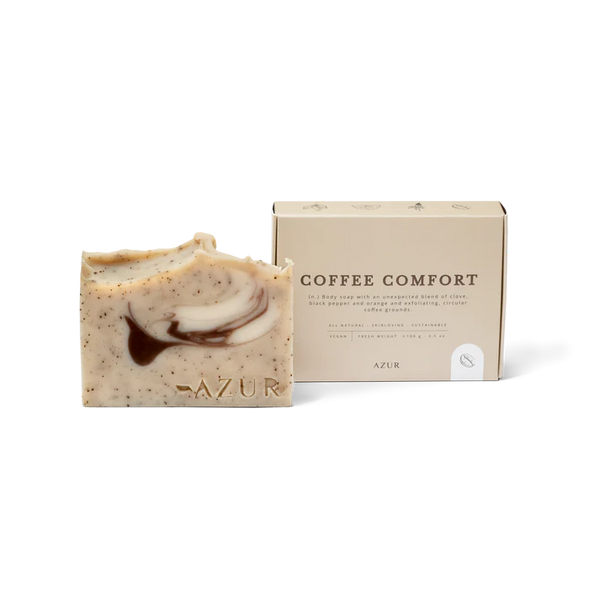 Azur Coffee Comfort | Natuurlijke Scrub Zeep Bar | Handgemaakt