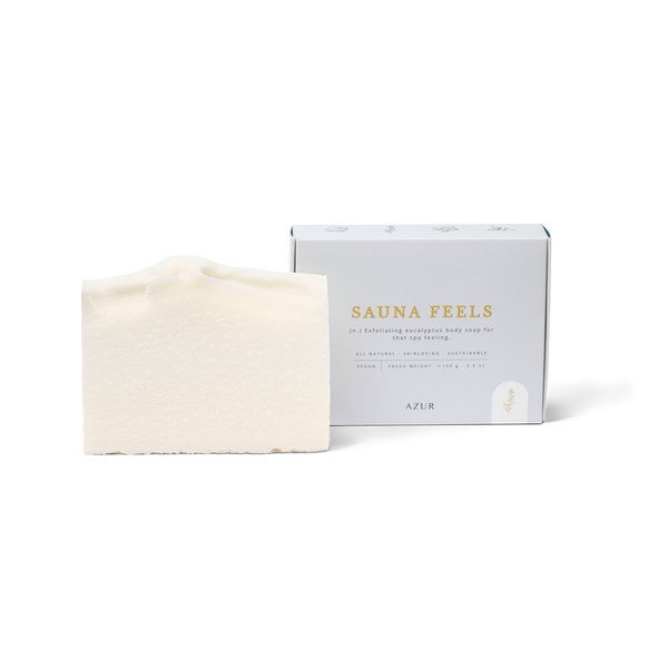 Azur Sauna Feels | Natuurlijke Scrub Zeep Bar | Handgemaakt