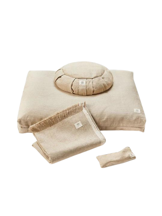 Kit de méditation bio chanvre sarrasin naturel
