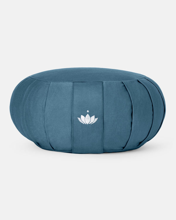 Lotuscraft| Zafu Natuurlijke Meditatiekussen Zen - Marine Blauw